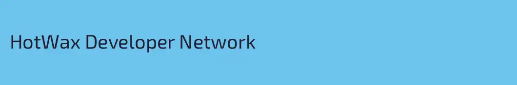 HotWax Developer Network